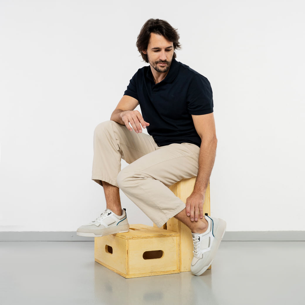 Constantino Tenis Casual 005 RCK 007-M66236 Natural Couro5